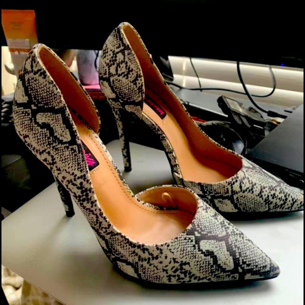 Snakeskin heels